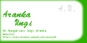 aranka ungi business card